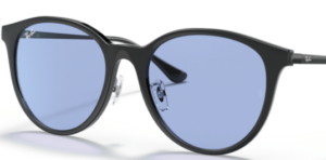 Verres originaux Ray-Ban RB4334D, couleur 80 · Bleu foncé · plastique