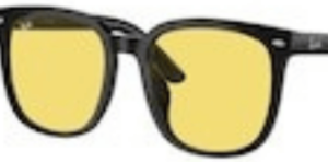 Verres originaux Ray-Ban RB4401D, couleur 85 · Jaune · plastique