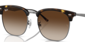 Verres originaux Ray-Ban RB4418D, couleur 13 · Marron dégradé · plastique