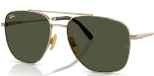 Verres originaux Ray-Ban RB8097 William Titanium, couleur 31 · Vert