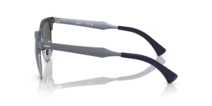 Branches originales Ray-Ban RB3507 Clubmaster Aluminum, couleur 9248 · Bleu sur argent