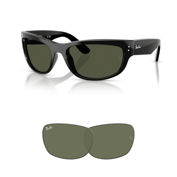 Verres de remplacement Ray-Ban RB2289 Mega Balorama originaux