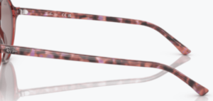 Branches originales Ray-Ban RB2195 Thalia, couleur 6637 · Transparent rose