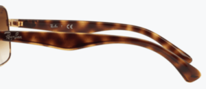 Branches originales Ray-Ban RB3483, couleur 001 · Arista