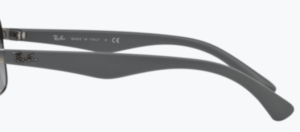 Branches originales Ray-Ban RB3516, couleur 019 · Argent mat