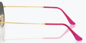 Branches originales Ray-Ban RB3548 Hexagonal, couleur 001/71 · Or
