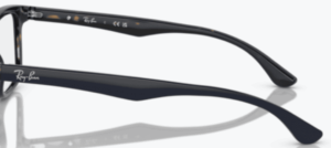 Branches originales Ray-Ban RB5279 vue, couleur 5973 · Rouge havane sur opal bleu