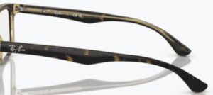Branches originales Ray-Ban RB5279 vue, couleur 5975 · Jaune havane sur opal beige