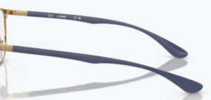 Branches originales Ray-Ban RB6355, couleur 3159 · Marron sur or