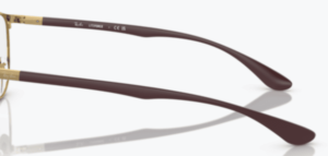 Branches originales Ray-Ban RB6355, couleur 3158 · Gris foncé sur or