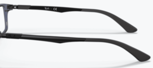 Branches originales Ray-Ban RB7017 vue, couleur 8122 · Transparent bleu