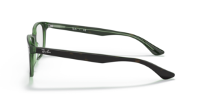 Branches originales Ray-Ban RB5375, couleur 2383 · Havane sur vert