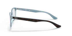 Branches originales Ray-Ban RB5375, couleur 5883 · Havane sur bleu clair