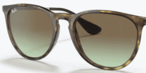 Verres originaux Ray-Ban RB4171 Erika, couleur E8 · Marron degraded vert · plastique