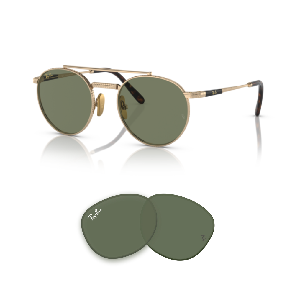 Verres Ray-Ban 8237 Round II Titanium Originaux