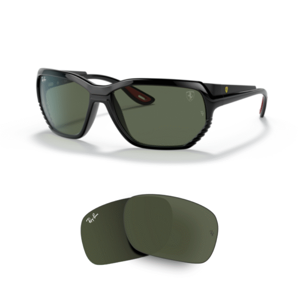 Verres de remplacement Ray-Ban RB4366M Ferrari originaux