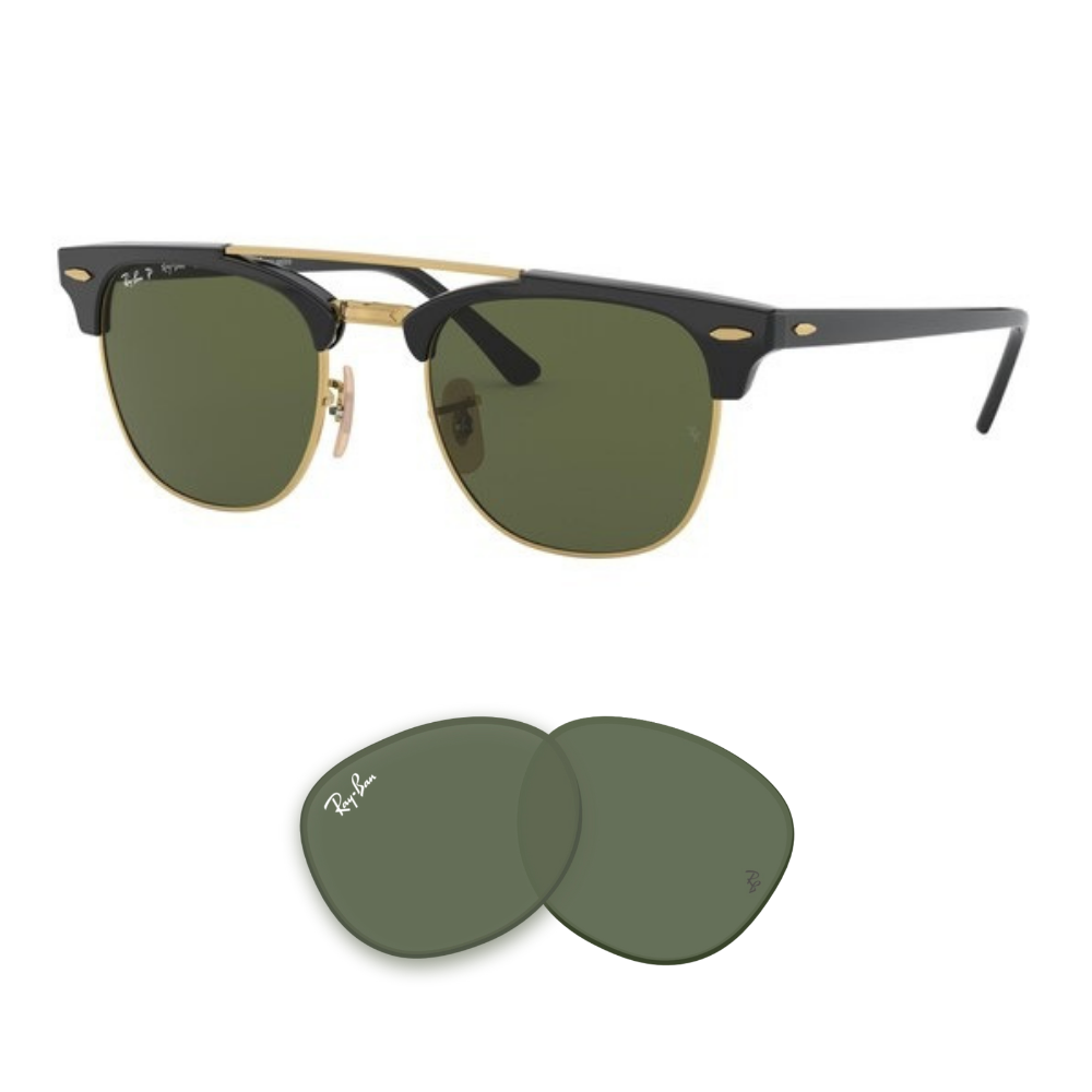 Verres Ray-Ban 3816 CLUBMASTER DOUBLEBRIDGE Originaux