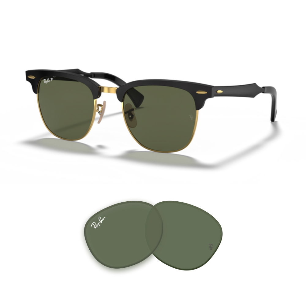 Verres Ray-Ban 3507 CLUBMASTER ALUMINUM Originaux