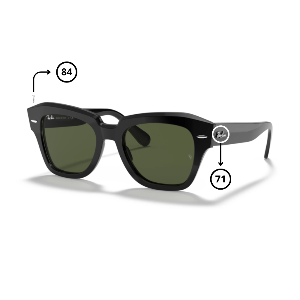 Pièces Rechange Ray-Ban 2186 STATE STREET Originaux