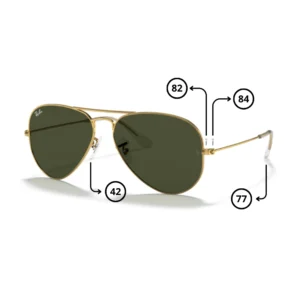 Pièces Rechange Ray-Ban 3025 Aviator Large Metal Originaux