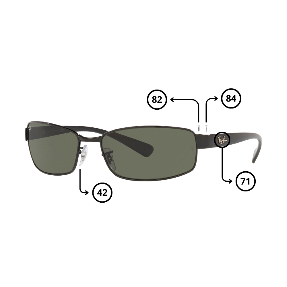 Pièces Rechange Ray-Ban 3364 Originaux