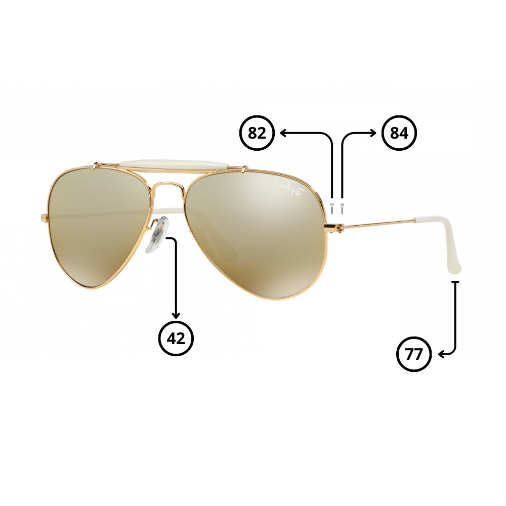 Pièces Rechange Ray-Ban 3407 Originaux
