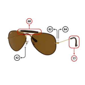 Pièces Rechange Ray-Ban 3422Q Originaux