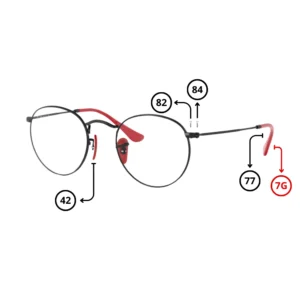 Pièces Rechange Ray-Ban 3447V-M Originaux