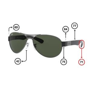 Pièces Rechange Ray-Ban 3509 Originaux