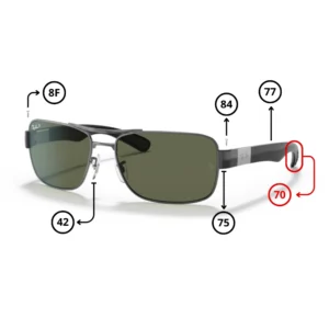 Pièces Rechange Ray-Ban 3522 Originaux