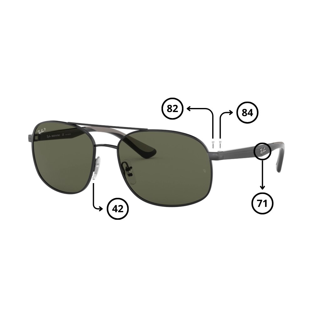 Pièces Rechange Ray-Ban 3593 Originaux