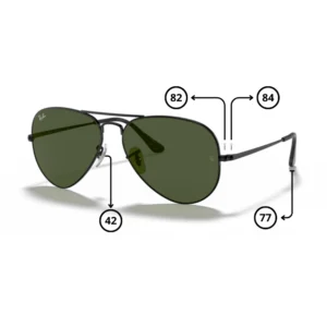 Pièces Rechange Ray-Ban 3689 AVIATOR METAL II Originaux