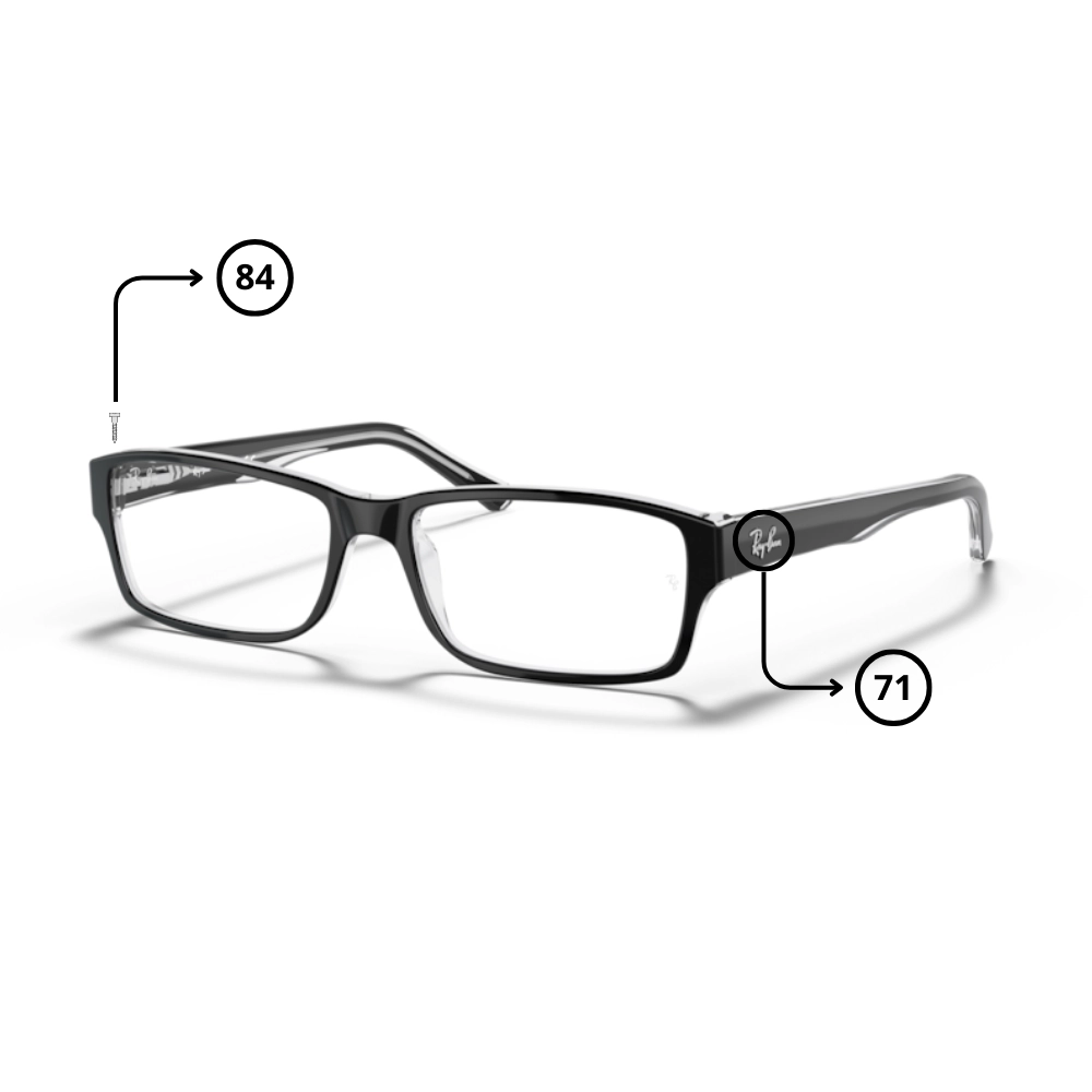 Pièces Rechange Ray-Ban 5169 Originaux