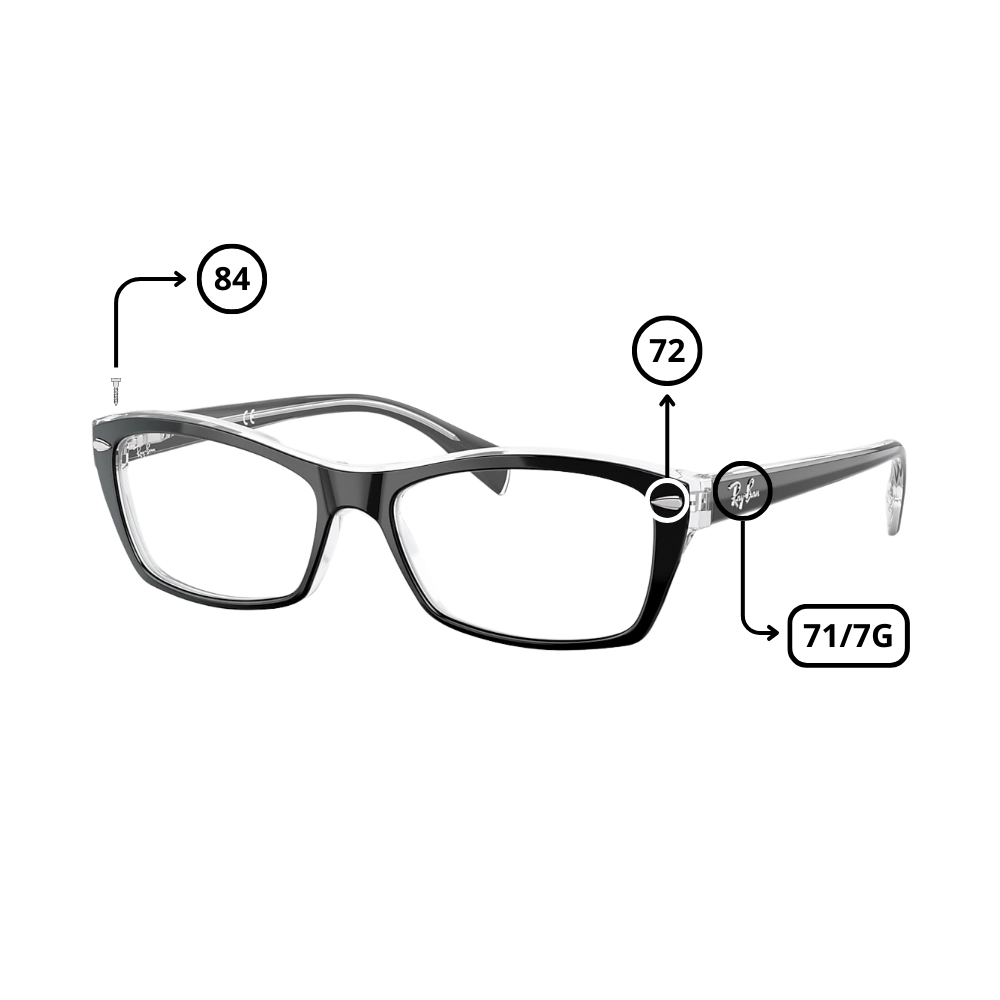Pièces Rechange Ray-Ban 5255 Originaux
