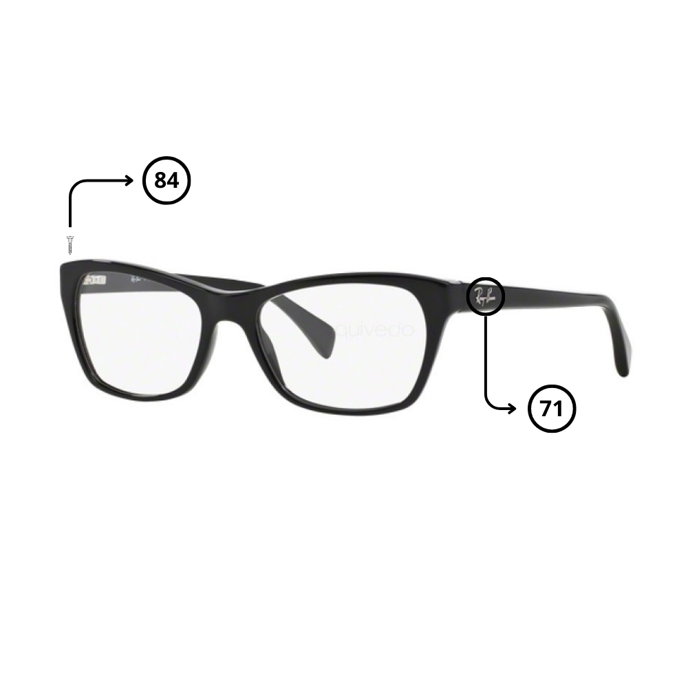 Pièces Rechange Ray-Ban 5298 Originaux