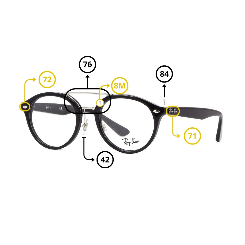 Pièces Rechange Ray-Ban 5354 Originaux