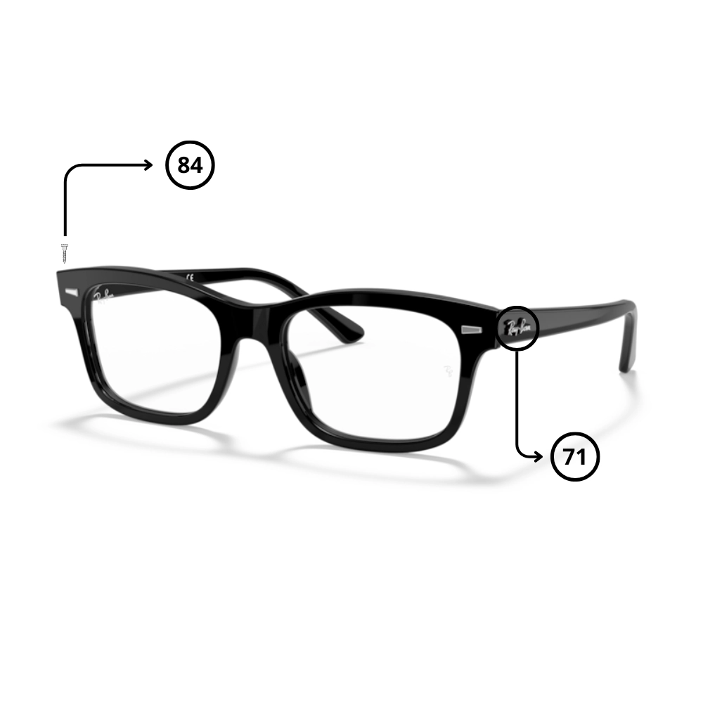 Pièces Rechange Ray-Ban 5383 Originaux