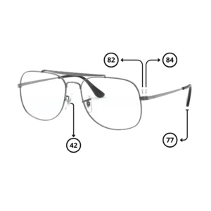 Pièces Rechange Ray-Ban 6389 THE GENERAL Originaux