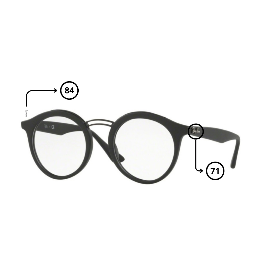 Pièces Rechange Ray-Ban 7110 Originaux