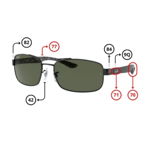 Pièces Rechange Ray-Ban 8316 Originaux