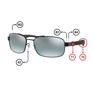 Pièces Rechange Ray-Ban 8318CH Originaux