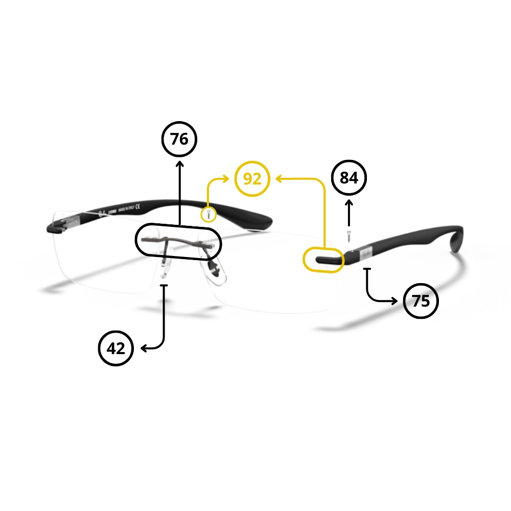 Pièces Rechange Ray-Ban 8724 Originaux