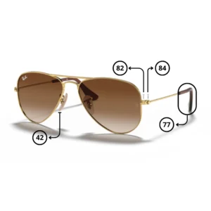 Pièces Rechange Ray-Ban Junior 9506S JUNIOR AVIATOR Originaux
