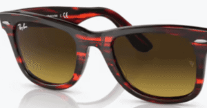 Verres originaux Ray-Ban RB2140 Wayfarer, couleur 85 · Marron dégradé
