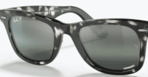 Verres originaux Ray-Ban RB2140 Wayfarer, couleur G6 · Polarisé transparent dégradé bleu foncé