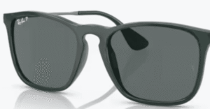 Verres originaux Ray-Ban RB4187 Chris, couleur 81 · Gris polarisé · plastique