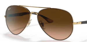 Verres originaux Ray-Ban RB3675 Aviator, couleur A5 · Rose dégradé marron · cristal a5 · rose dégradé marron