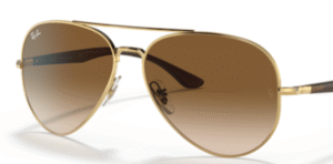 Verres originaux Ray-Ban RB3675 Aviator, couleur 51 · Marron clair dégradé