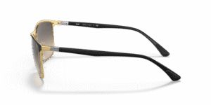 Branches originales Ray-Ban RB3686, couleur 187 · Or noir brillant