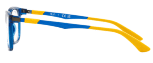 Branches originales Ray-Ban RB1549 Junior, couleur 3940 · Transparent bleu